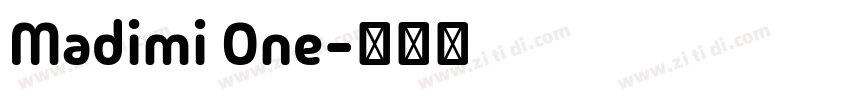Madimi One字体转换